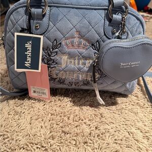 Juicy Couture Blue Quilted Women's Bag